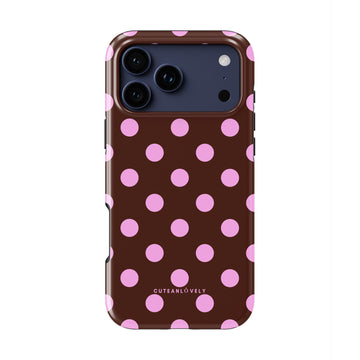 CUTEANLOVELY - Berry Polka Dot MagSafe iPhone Case
