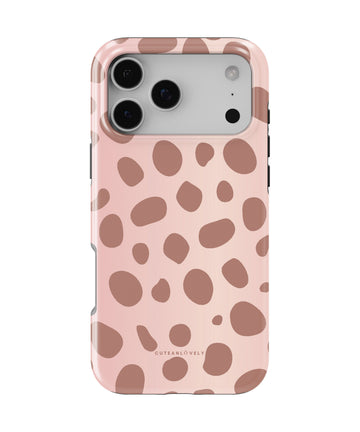 CUTEANLOVELY - Rose Gold Spotted MagSafe iPhone Case