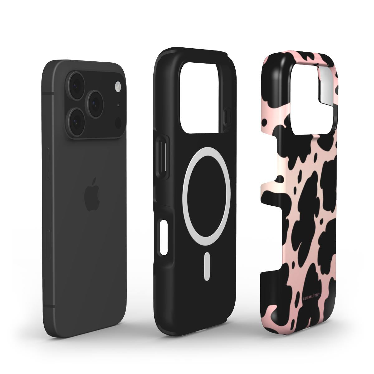 CUTEANLOVELY - Ombre Cow Print MagSafe iPhone Case