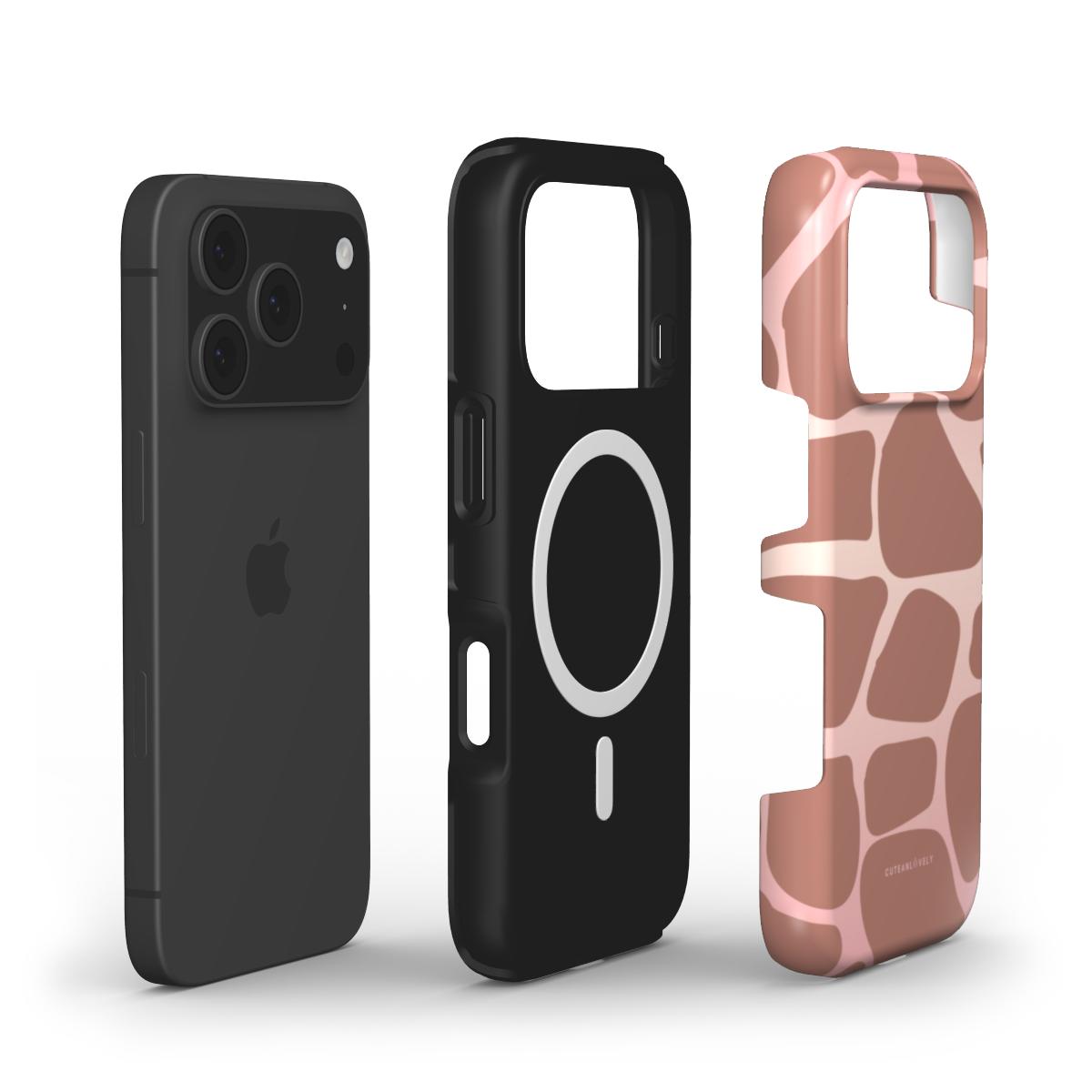 CUTEANLOVELY - Ombre Giraffe Print MagSafe iPhone Case