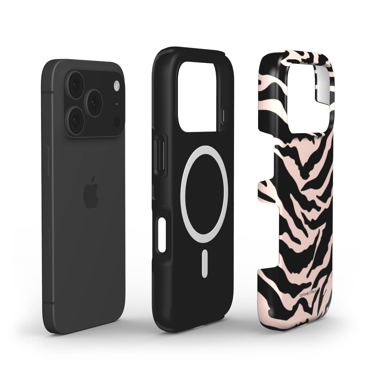 CUTEANLOVELY - Zebra Print MagSafe iPhone Case