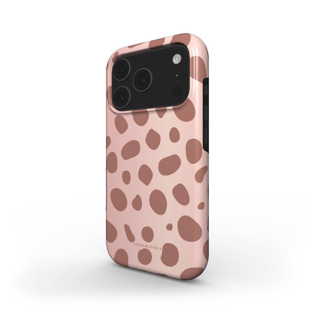 CUTEANLOVELY - Rose Gold Spotted MagSafe iPhone Case