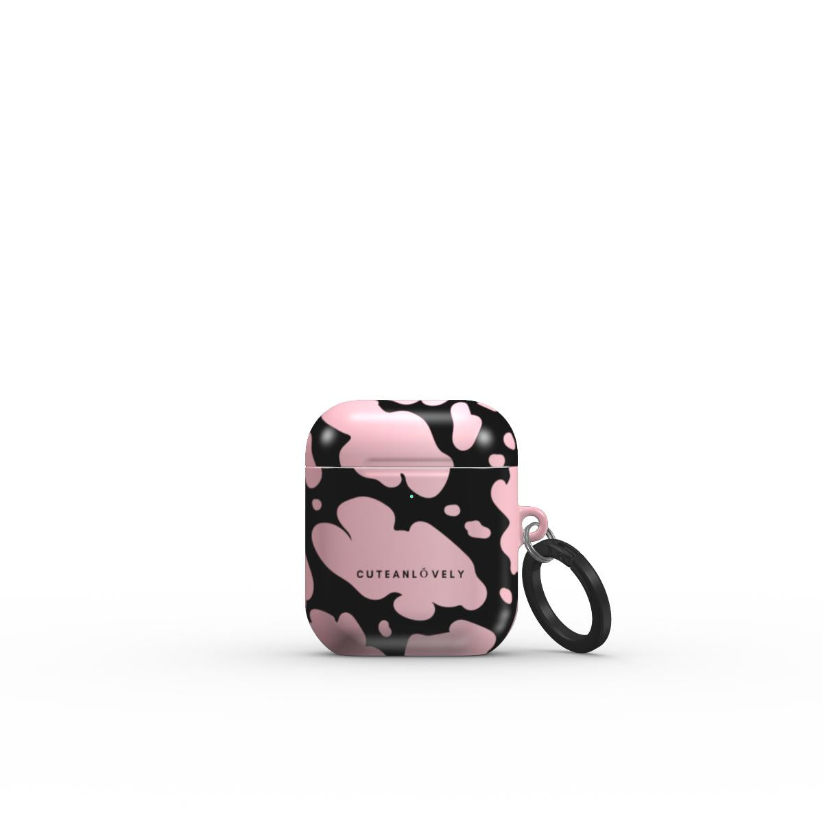 CUTEANLOVELY - Blush Cow Print AirPods Case
