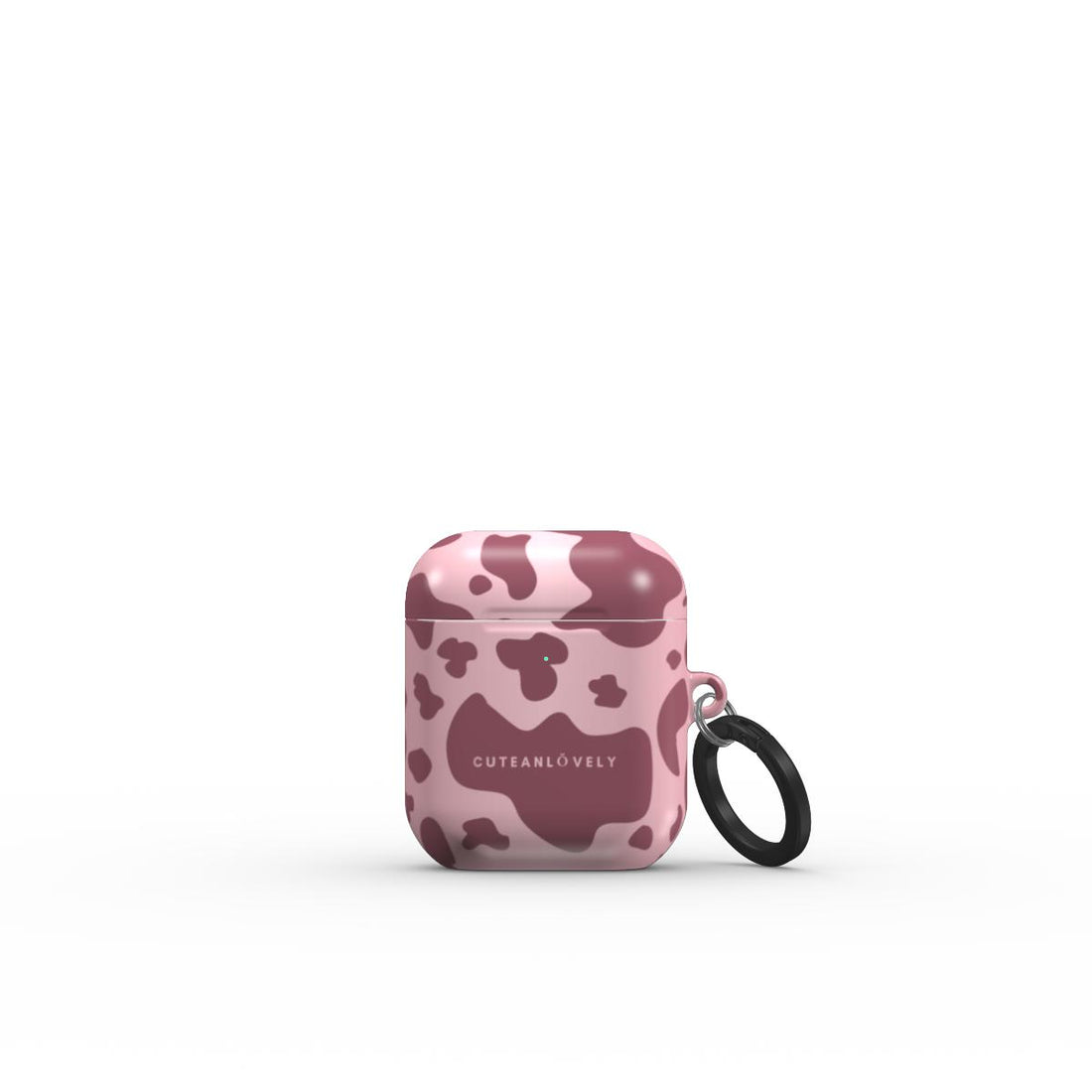 CUTEANLOVELY - Rosé Cow Print AirPods Case
