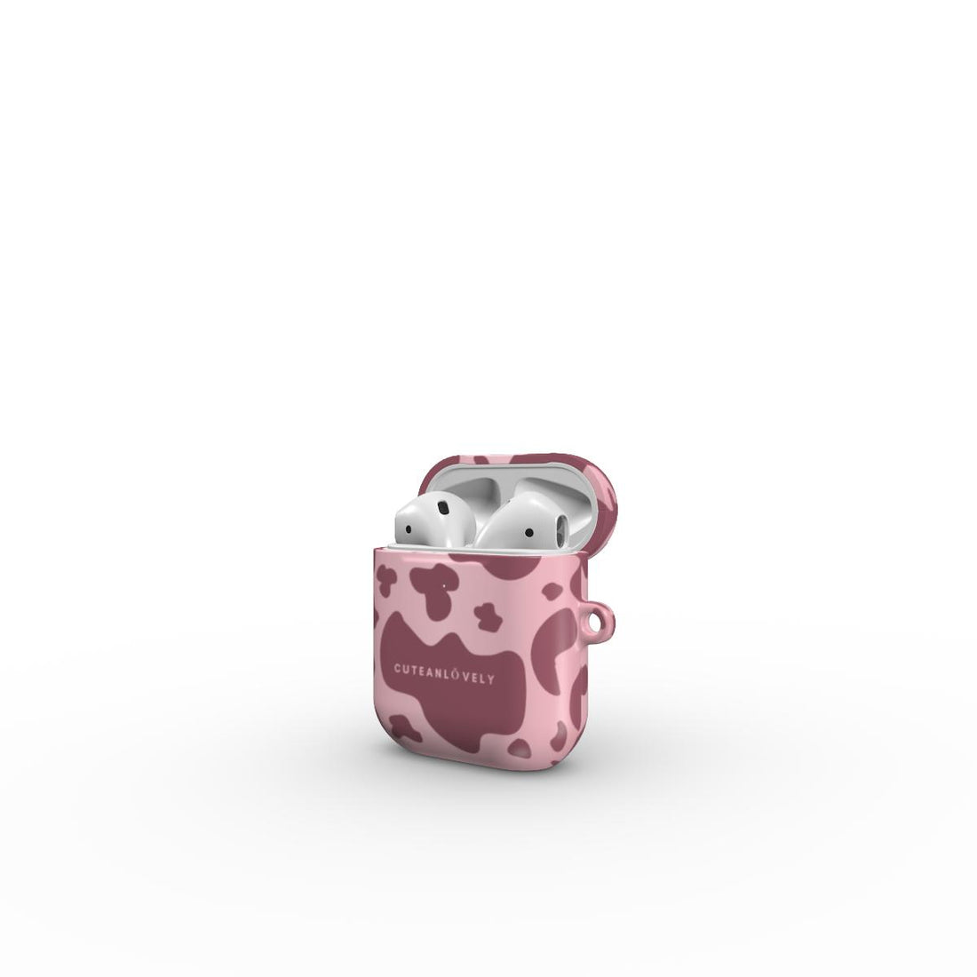 CUTEANLOVELY - Rosé Cow Print AirPods Case