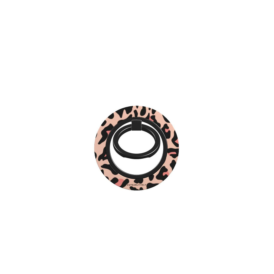 CUTEANLOVELY - Blush Leopard Magnetic Phone Grip