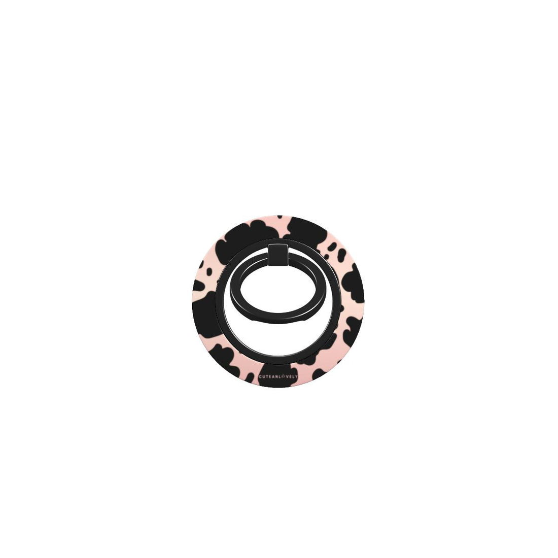 CUTEANLOVELY - Ombre Cow Print Magnetic Phone Grip