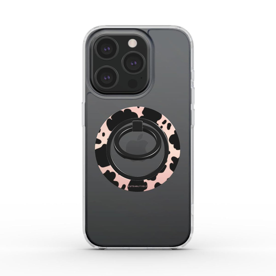 CUTEANLOVELY - Ombre Cow Print Magnetic Phone Grip