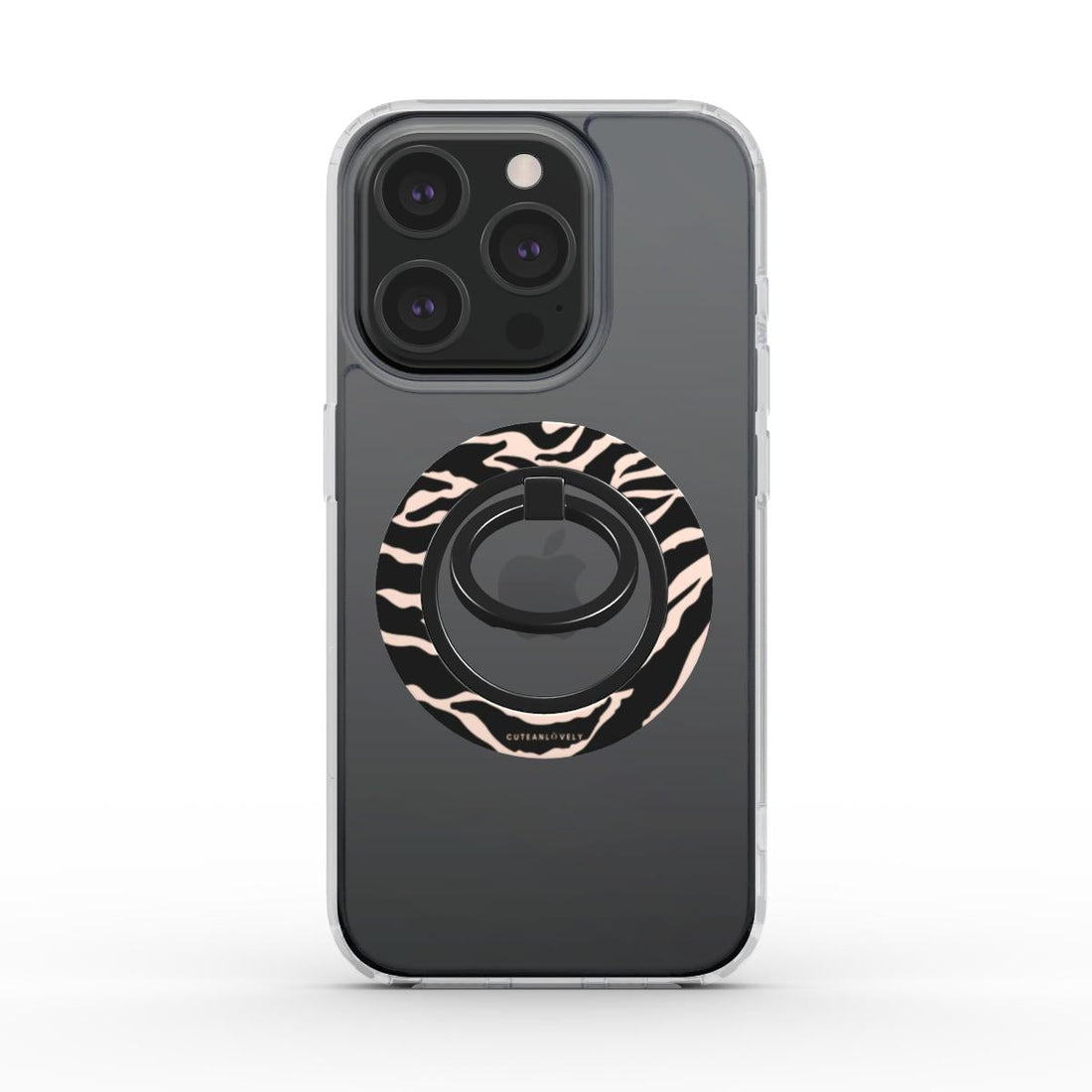 CUTEANLOVELY - Zebra Print Magnetic Phone Grip