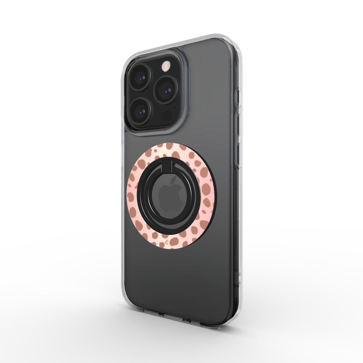 CUTEANLOVELY - Rose Gold Spotted Magnetic Phone Grip