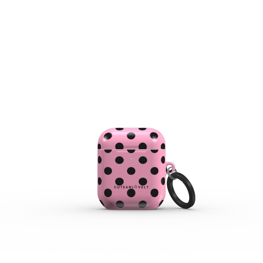 CUTEANLOVELY - Pink Polka Dot AirPods Case