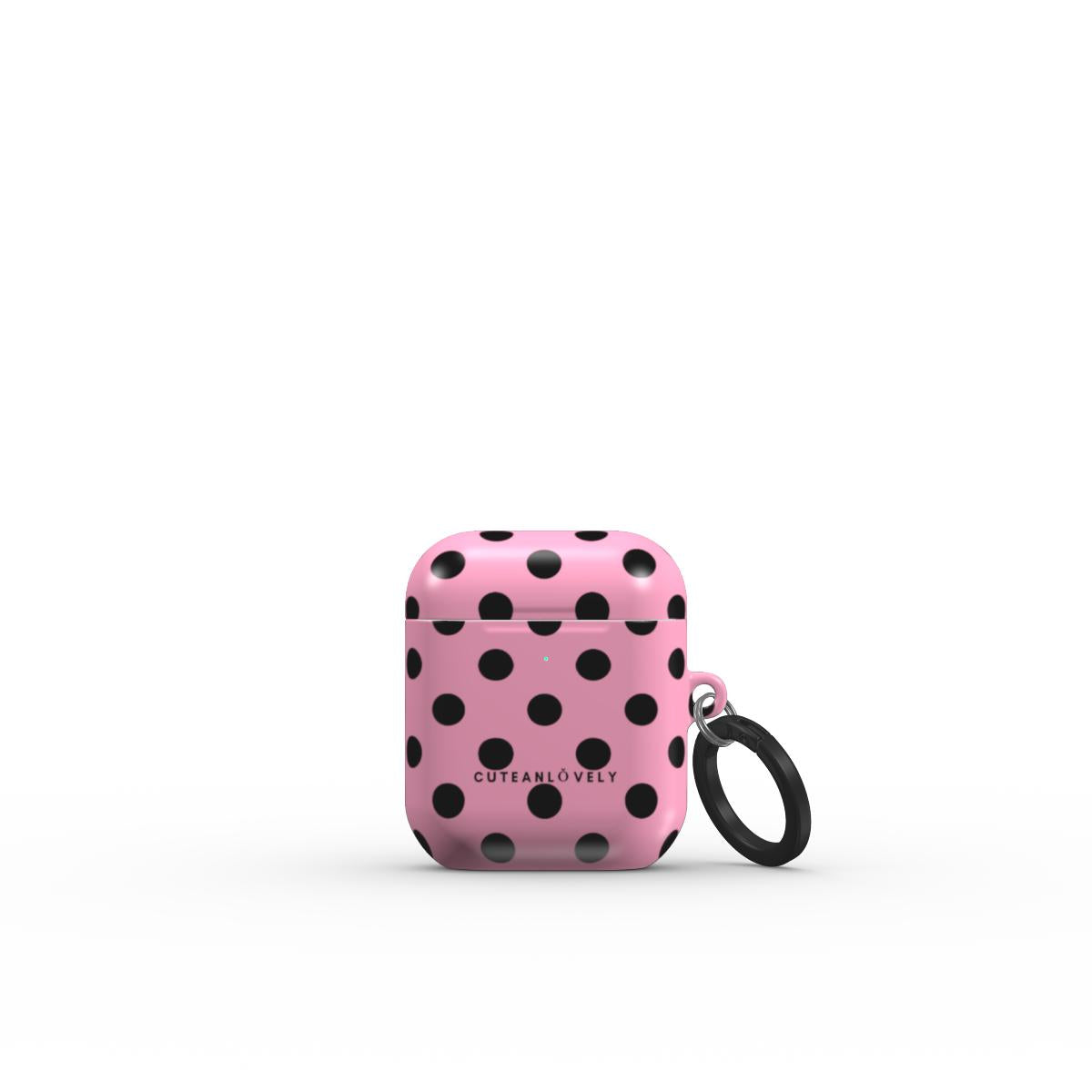 CUTEANLOVELY - Pink Polka Dot AirPods Case