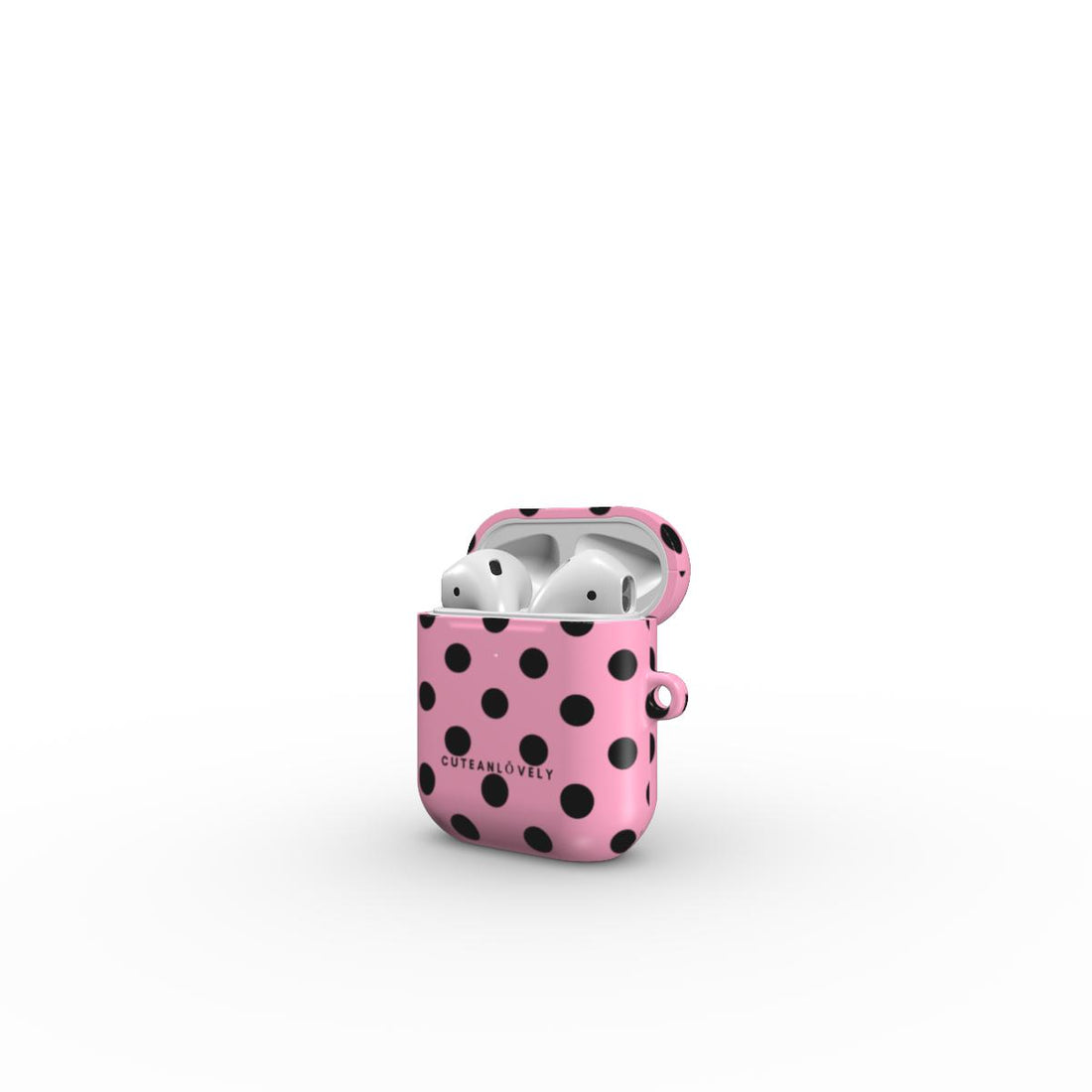 CUTEANLOVELY - Pink Polka Dot AirPods Case