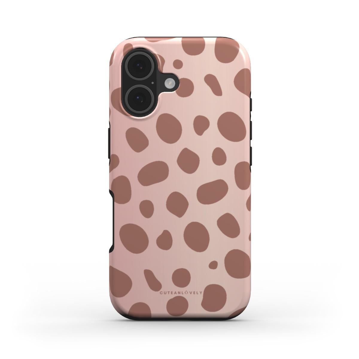 CUTEANLOVELY - Rose Gold Spotted MagSafe iPhone Case