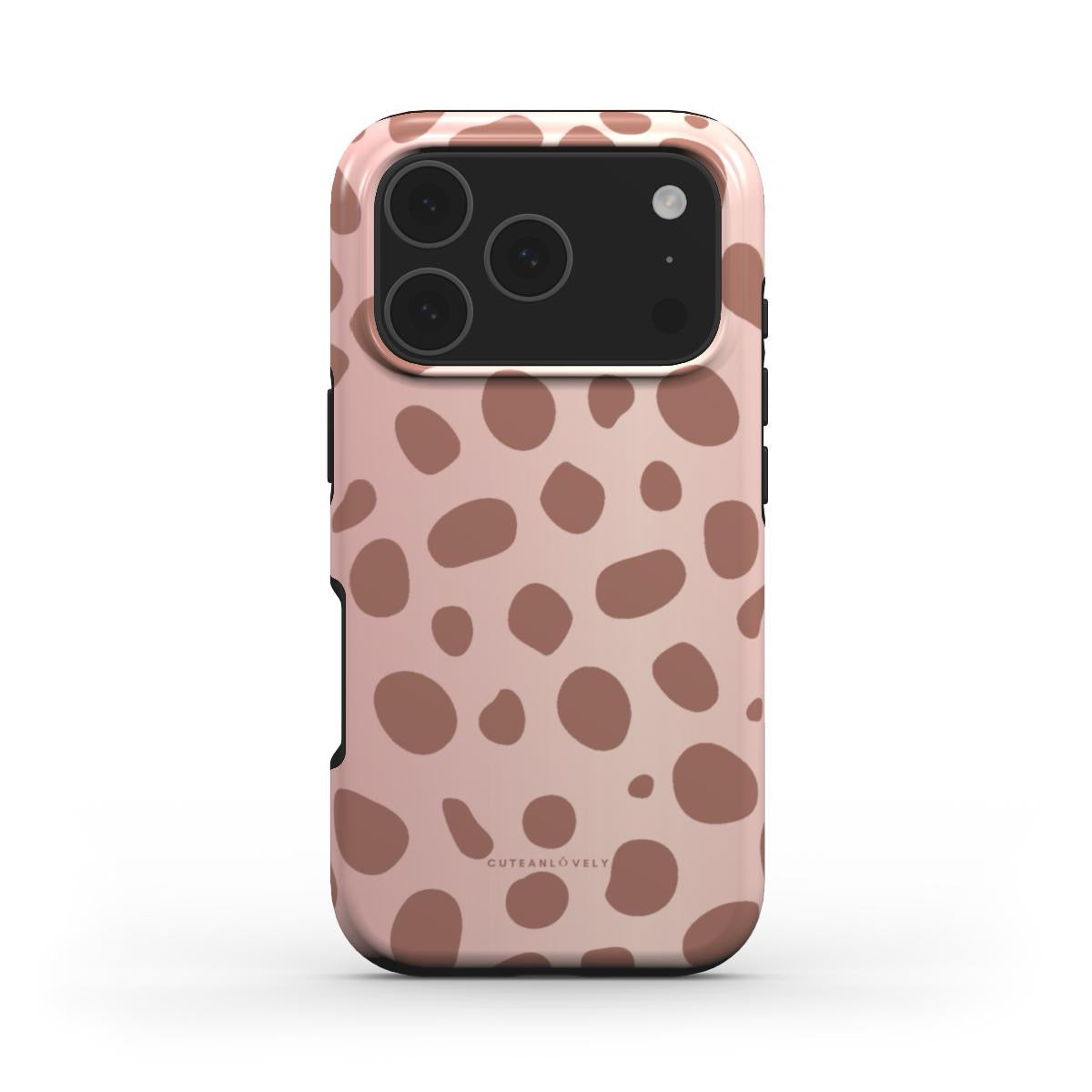 CUTEANLOVELY - Rose Gold Spotted MagSafe iPhone Case