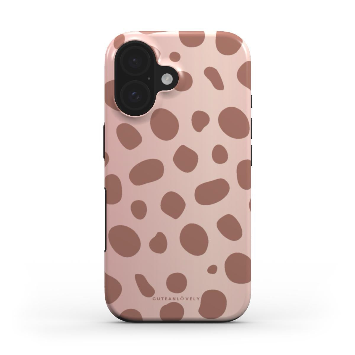 CUTEANLOVELY - Rose Gold Spotted MagSafe iPhone Case