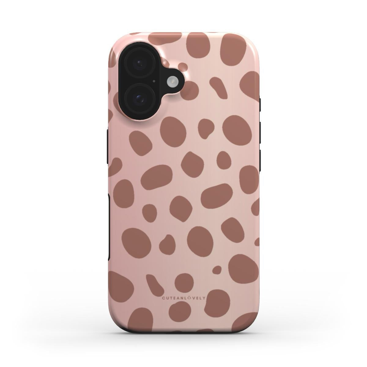 CUTEANLOVELY - Rose Gold Spotted MagSafe iPhone Case