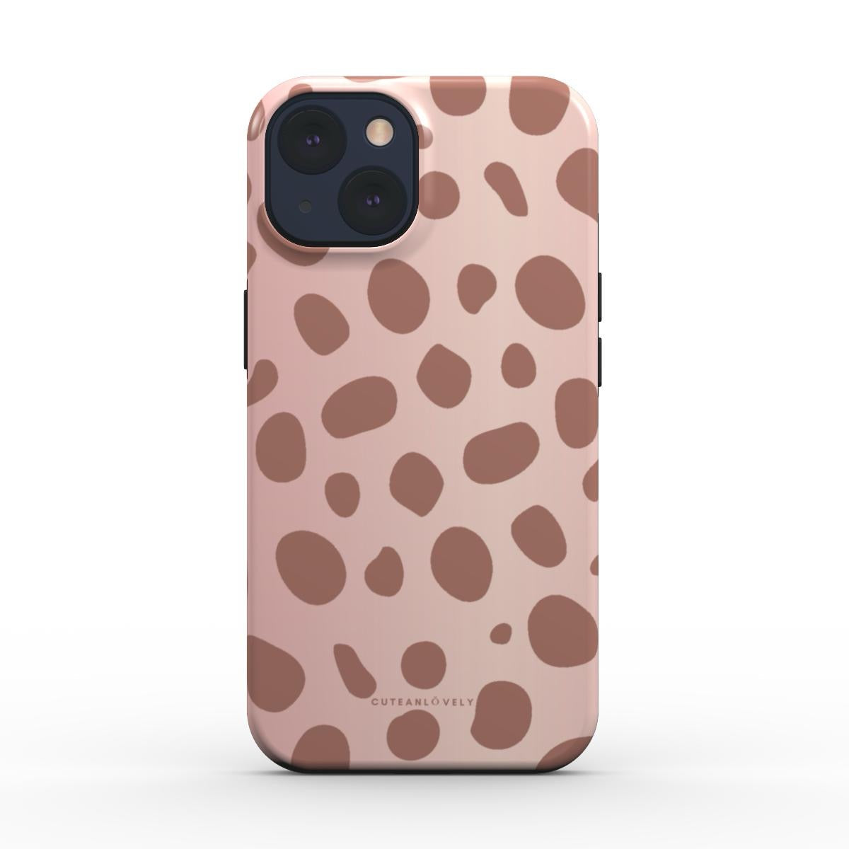 CUTEANLOVELY - Rose Gold Spotted MagSafe iPhone Case