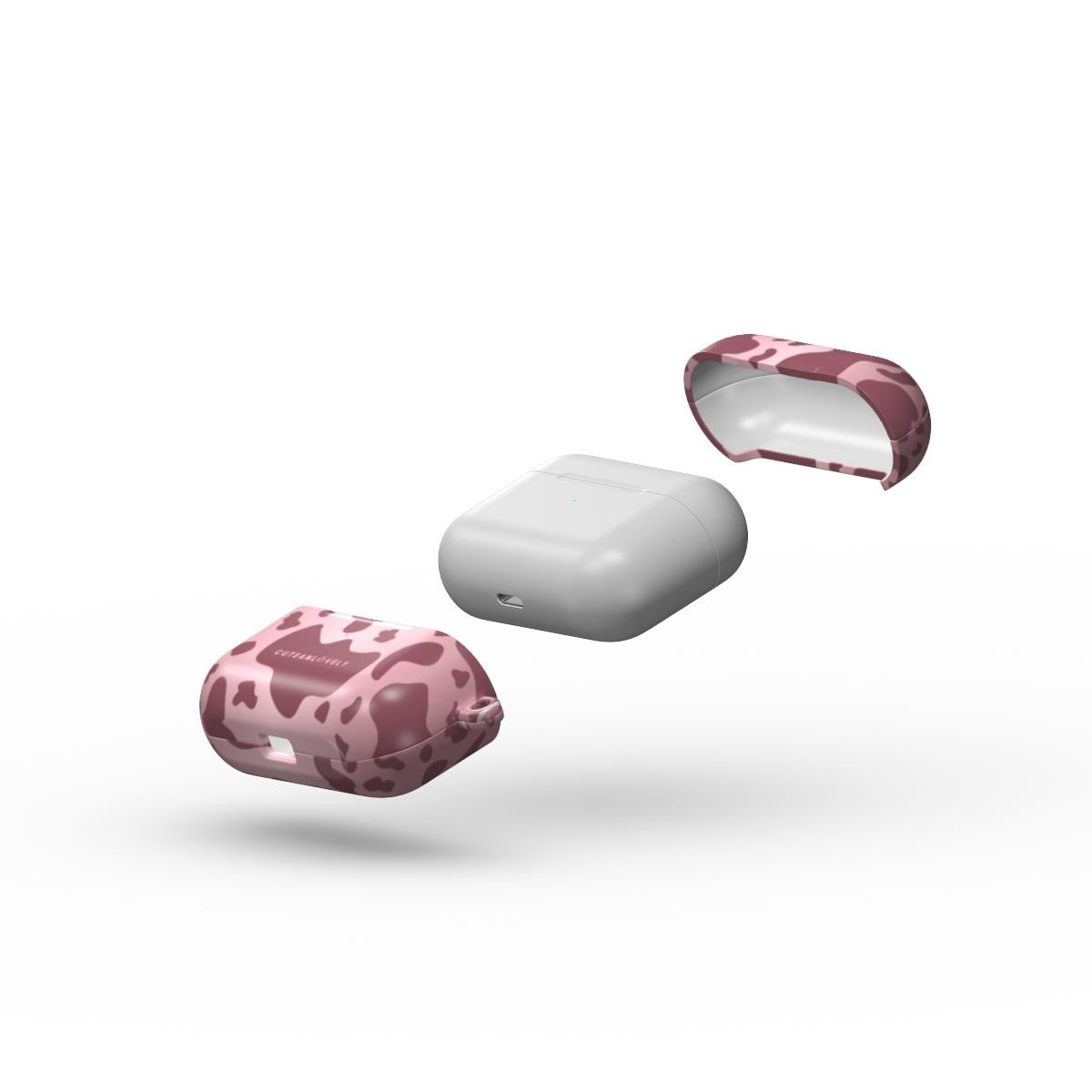CUTEANLOVELY - Rosé Cow Print AirPods Case