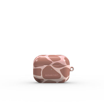 CUTEANLOVELY - Ombre Giraffe Print AirPods Case