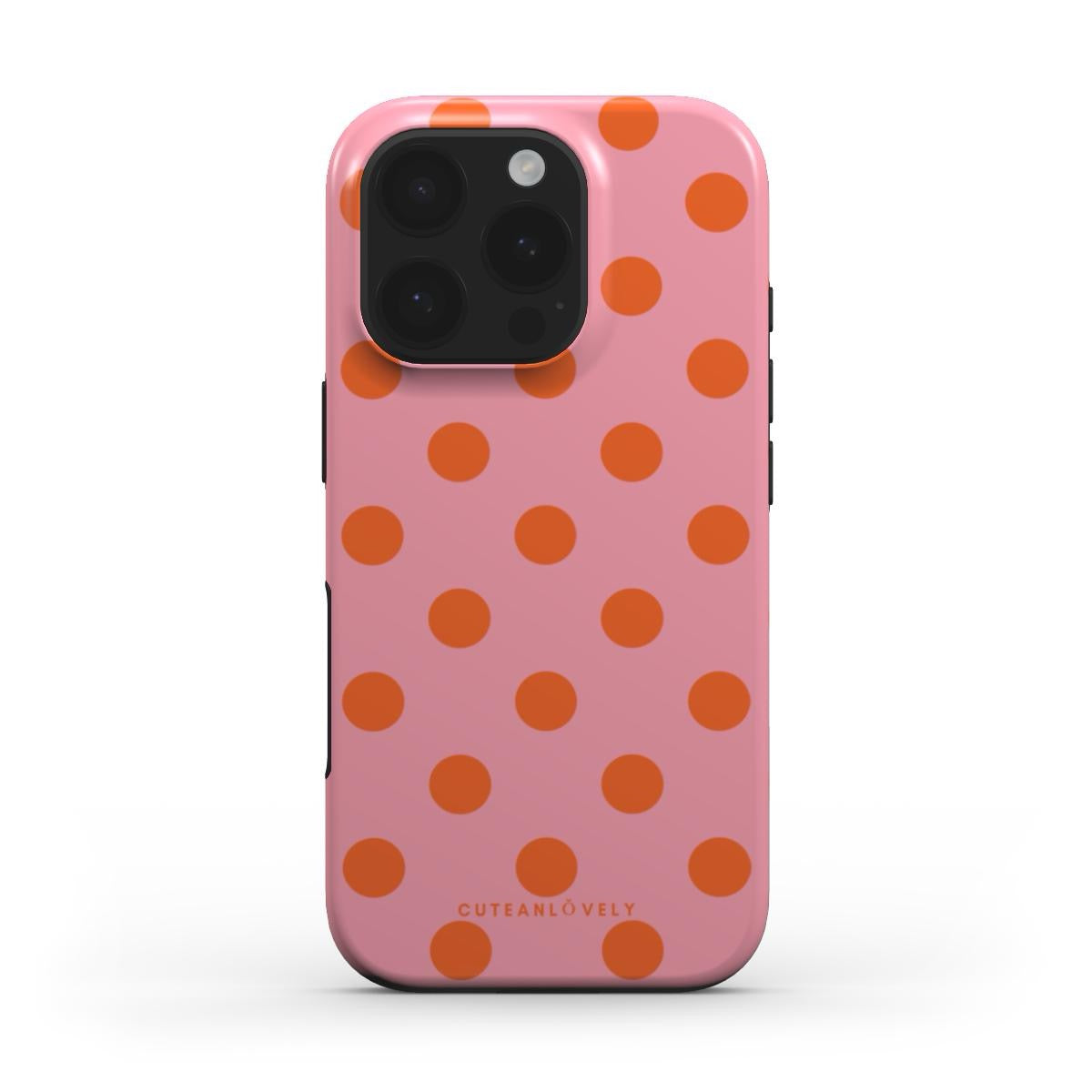 CUTEANLOVELY - Sorbet Polka Dot MagSafe iPhone Case