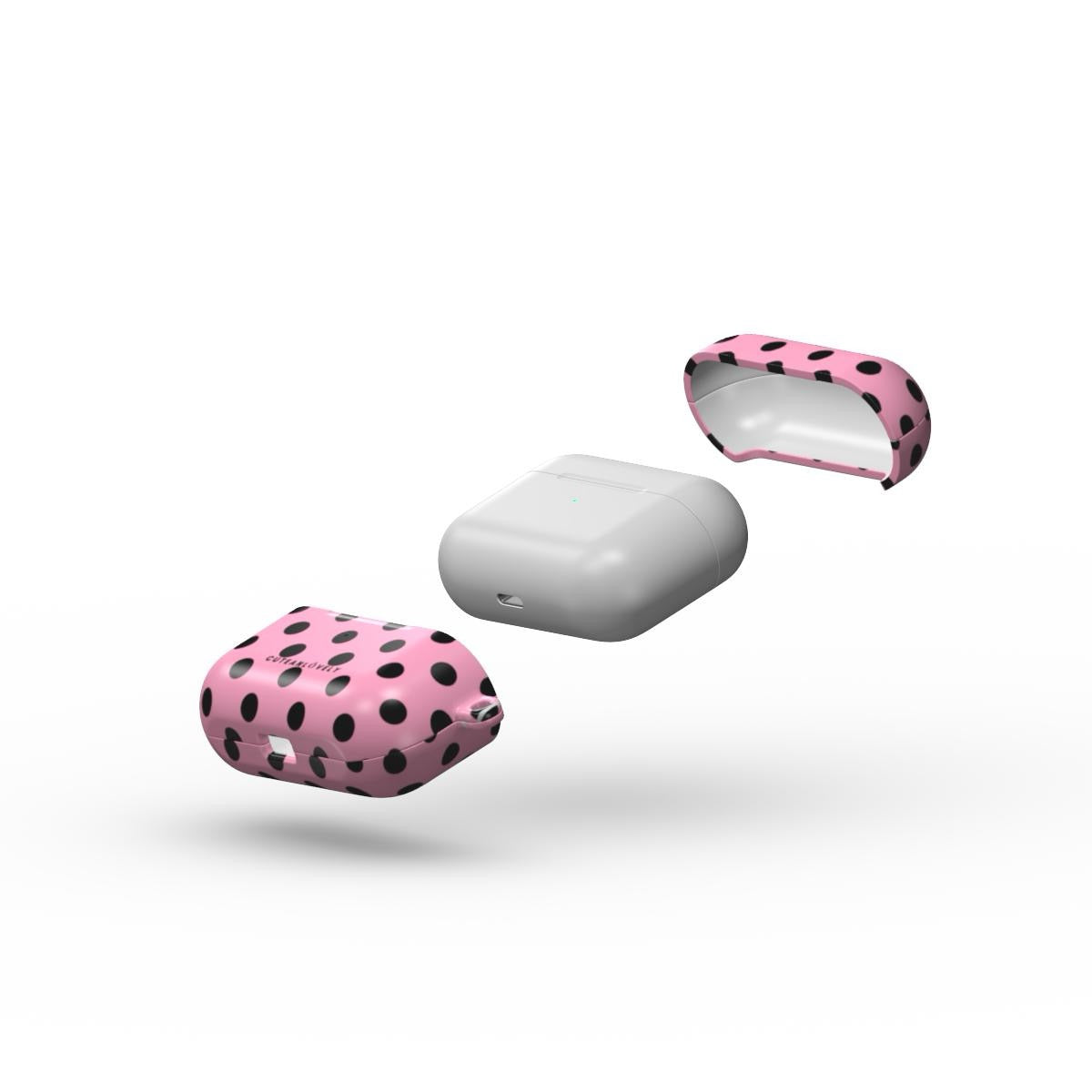 CUTEANLOVELY - Pink Polka Dot AirPods Case
