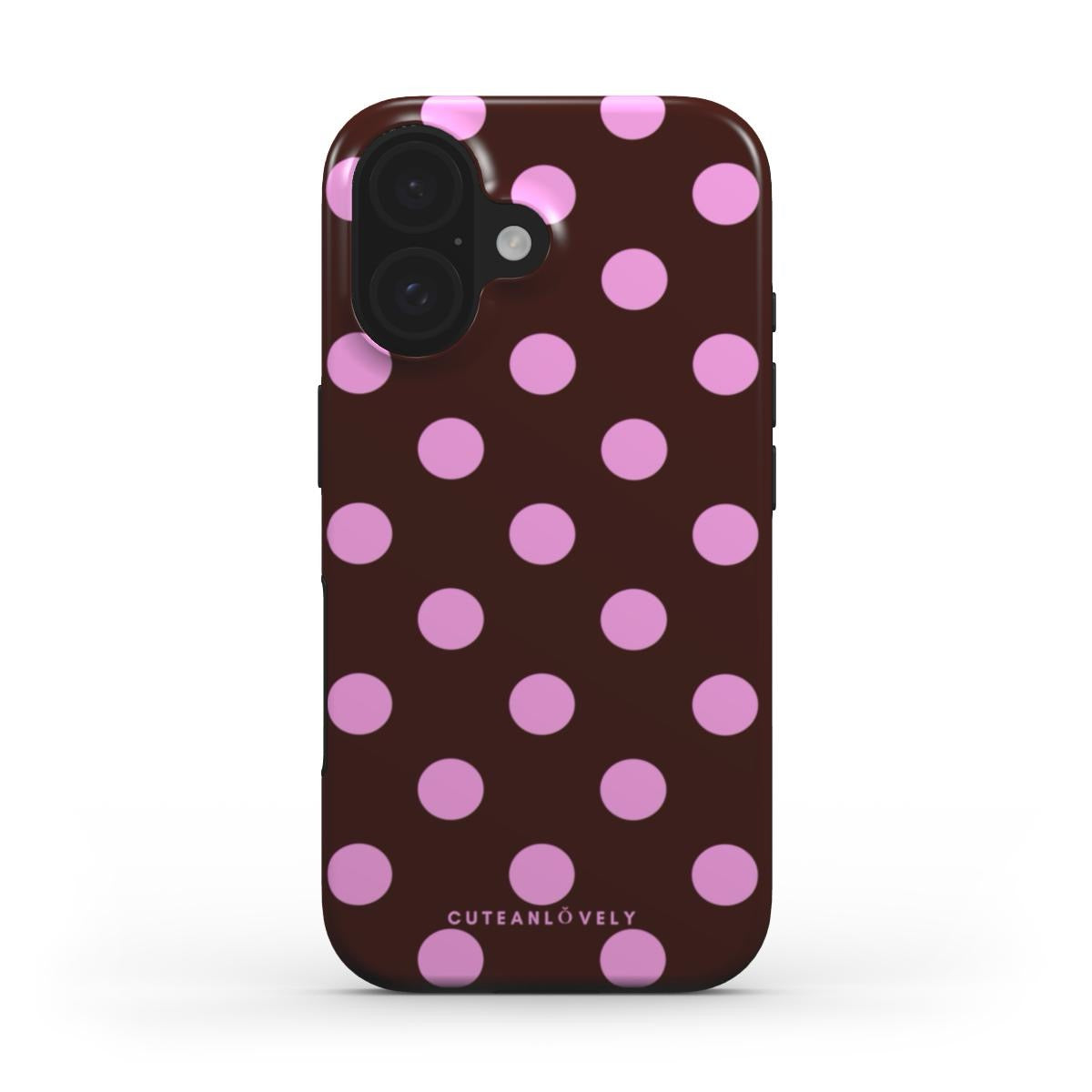 CUTEANLOVELY - Berry Polka Dot MagSafe iPhone Case