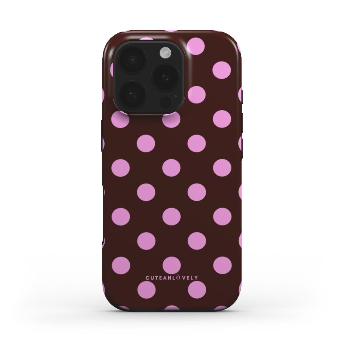 CUTEANLOVELY - Berry Polka Dot MagSafe iPhone Case