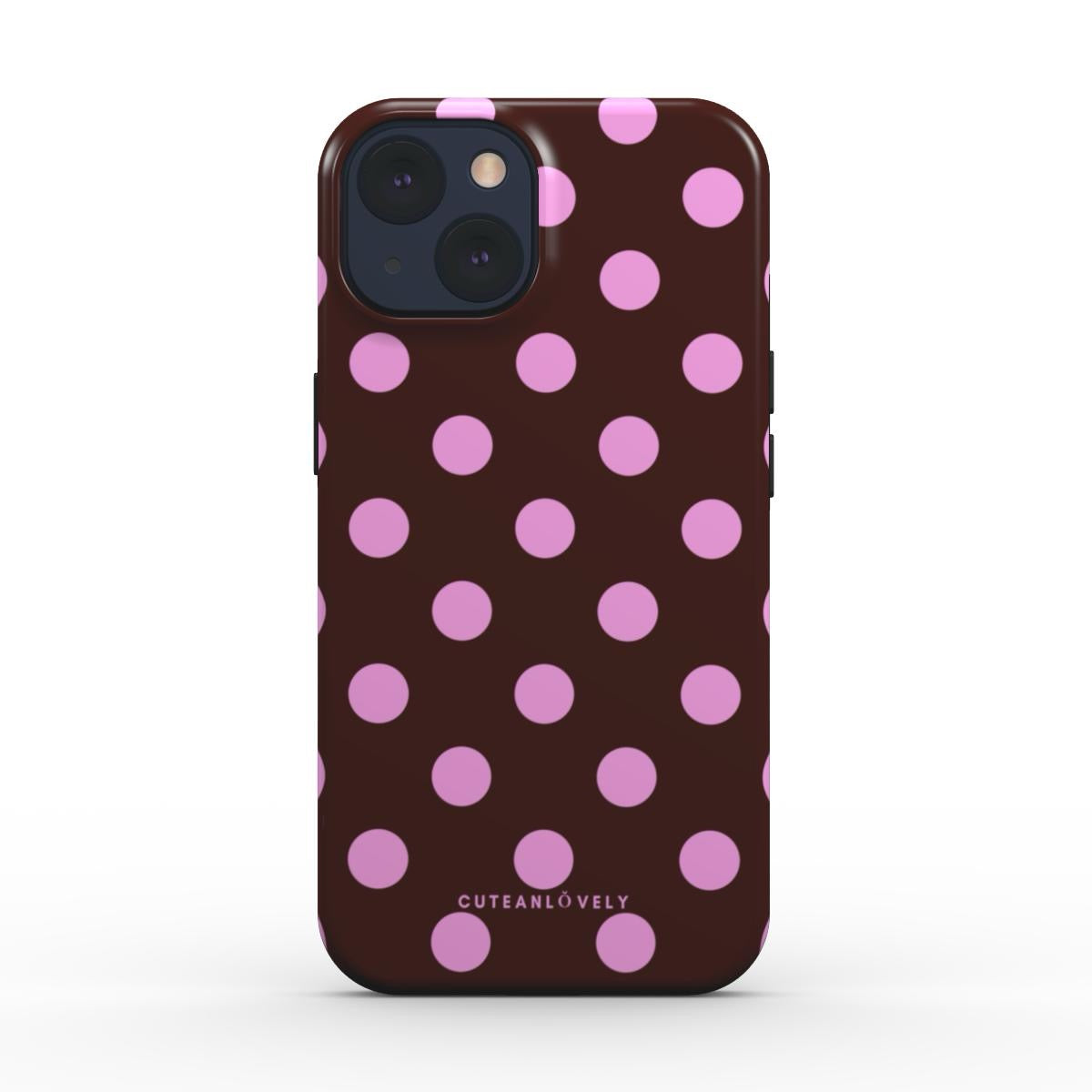 CUTEANLOVELY - Berry Polka Dot MagSafe iPhone Case