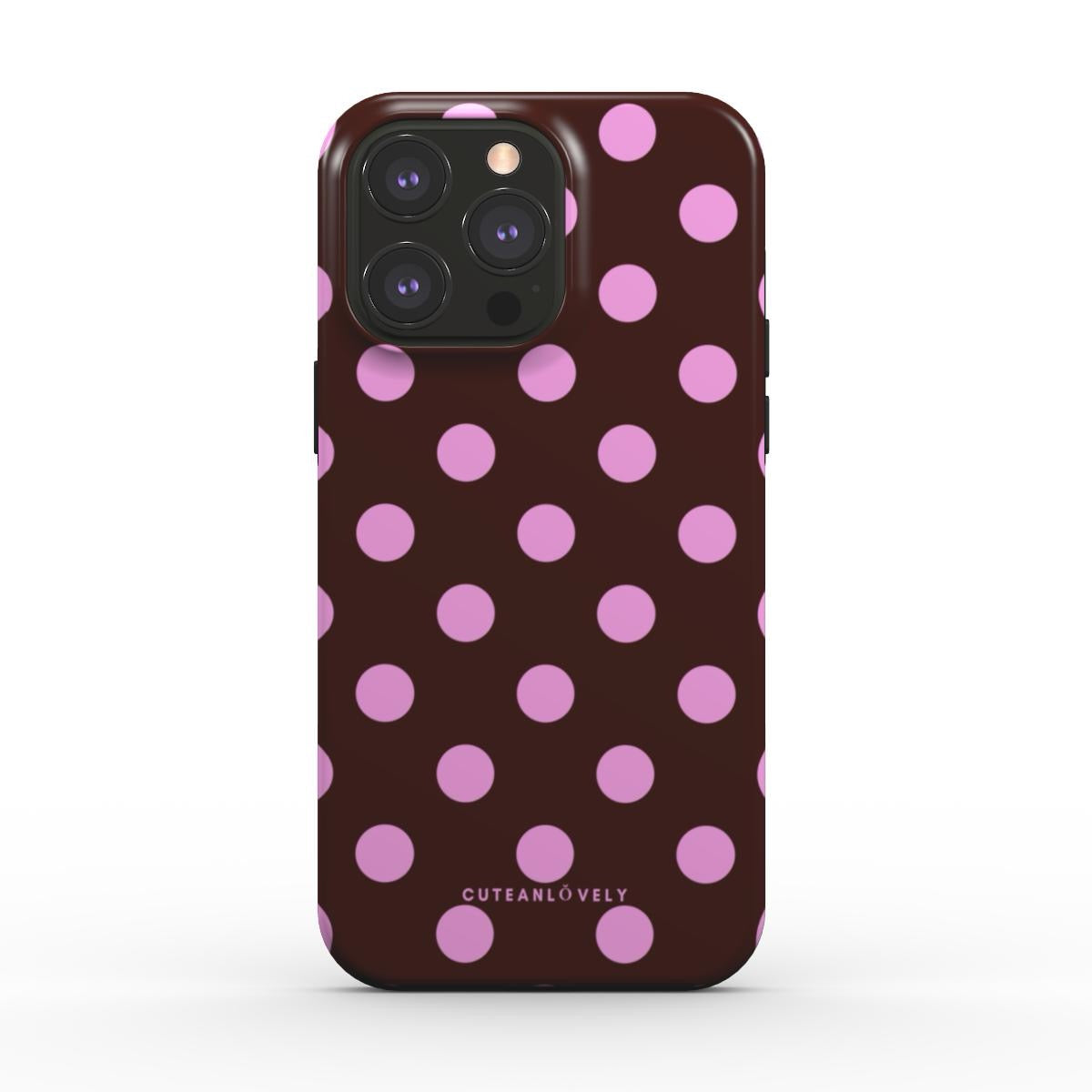 CUTEANLOVELY - Berry Polka Dot MagSafe iPhone Case
