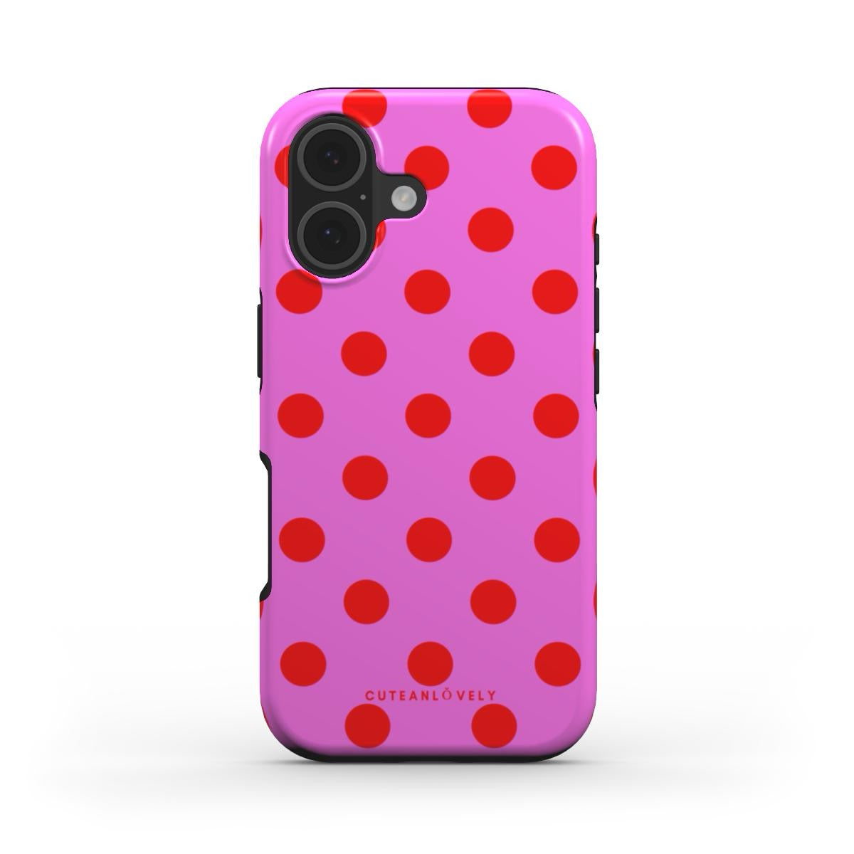 CUTEANLOVELY - Pinka Polka Dot MagSafe iPhone Case