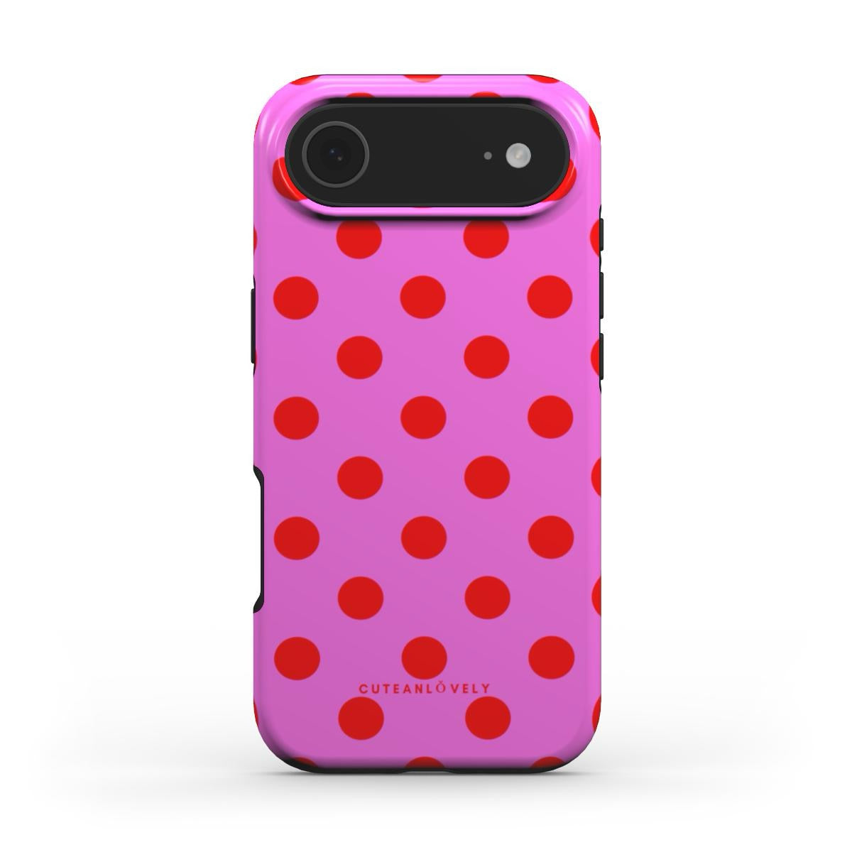 CUTEANLOVELY - Pinka Polka Dot MagSafe iPhone Case
