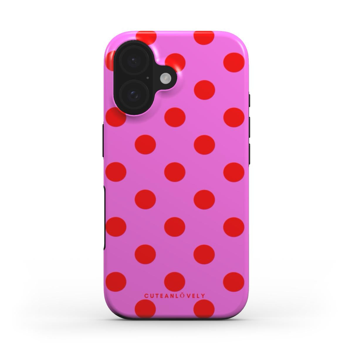 CUTEANLOVELY - Pinka Polka Dot MagSafe iPhone Case