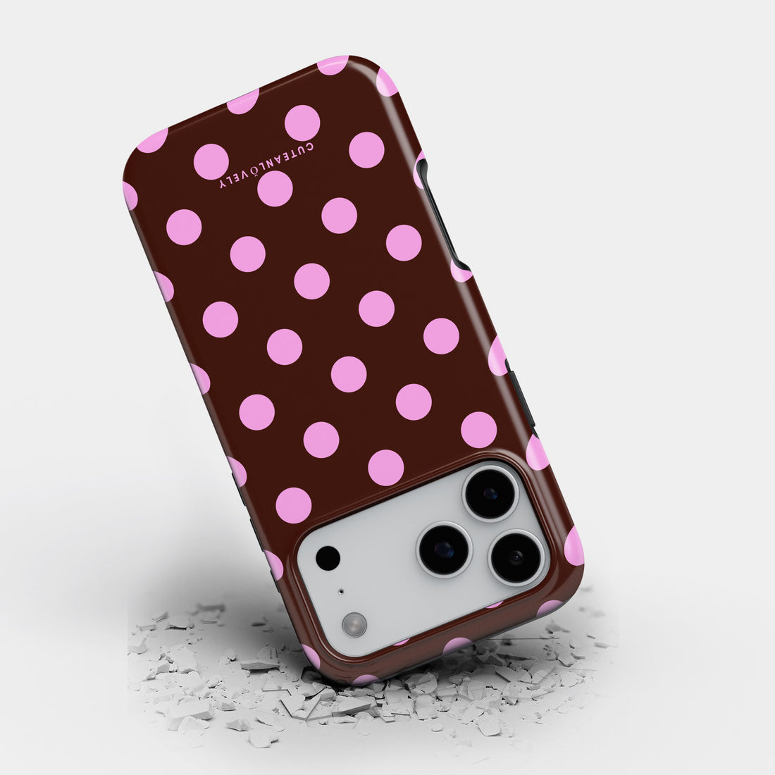 CUTEANLOVELY - Berry Polka Dot MagSafe iPhone Case