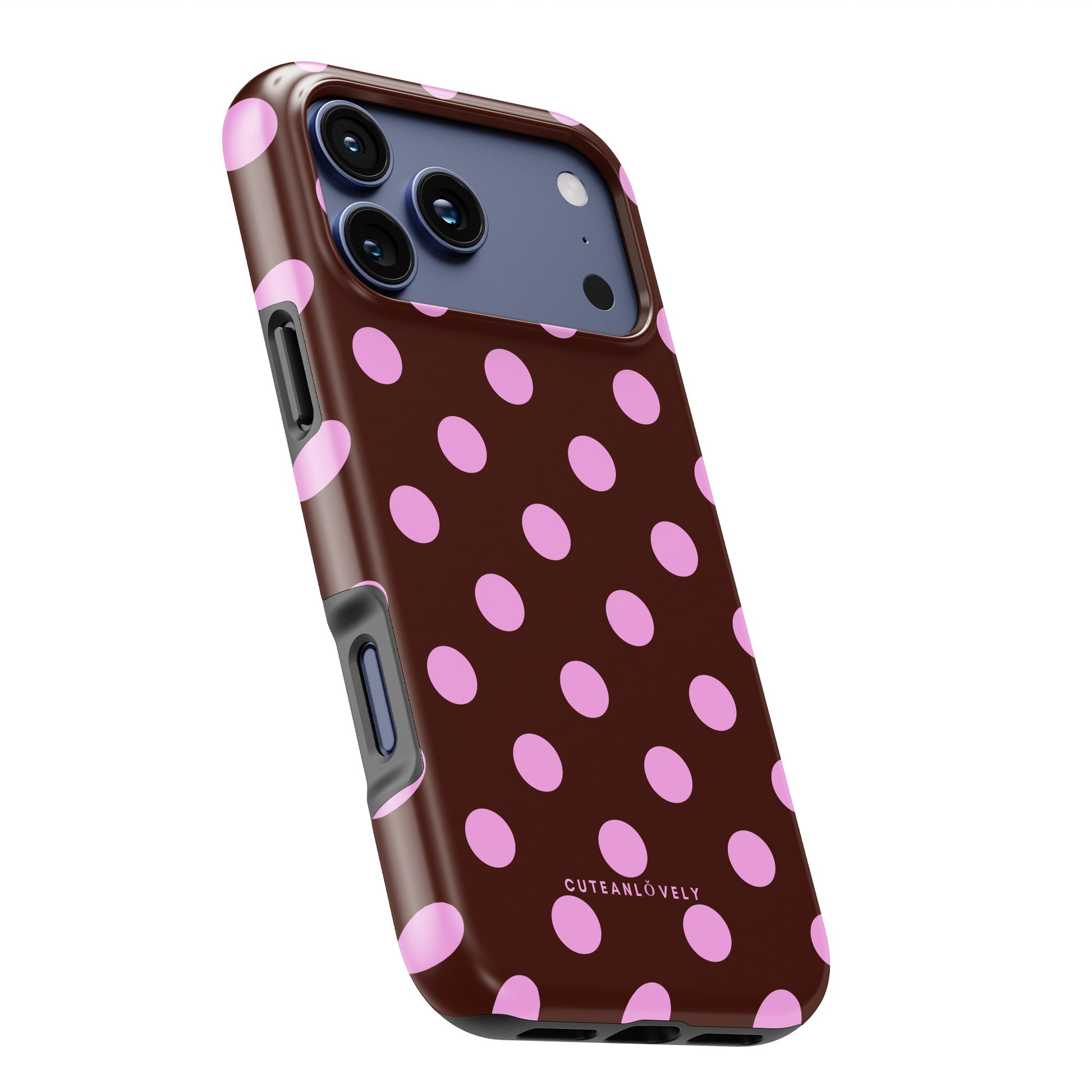 CUTEANLOVELY - Berry Polka Dot MagSafe iPhone Case