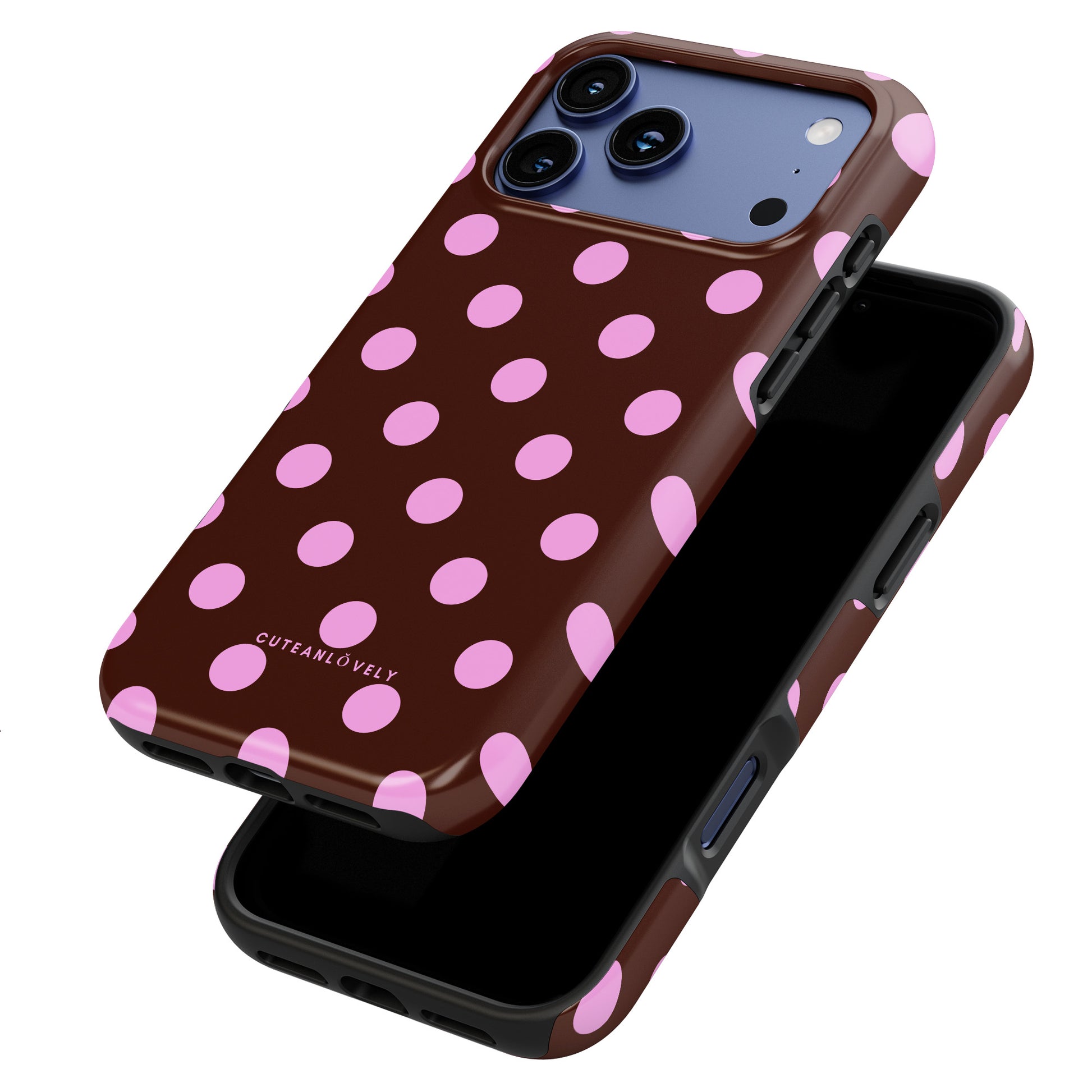 CUTEANLOVELY - Berry Polka Dot MagSafe iPhone Case
