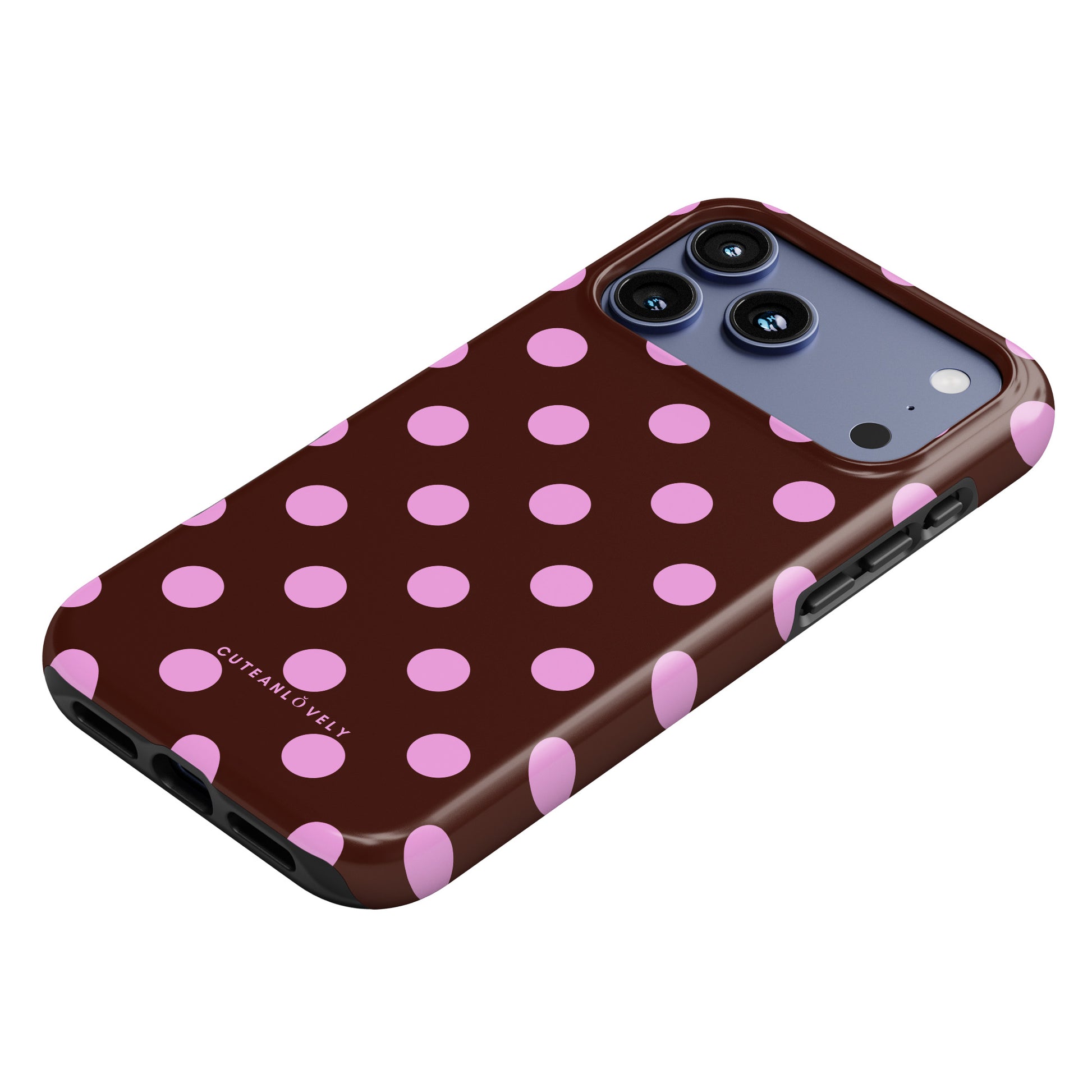 CUTEANLOVELY - Berry Polka Dot MagSafe iPhone Case