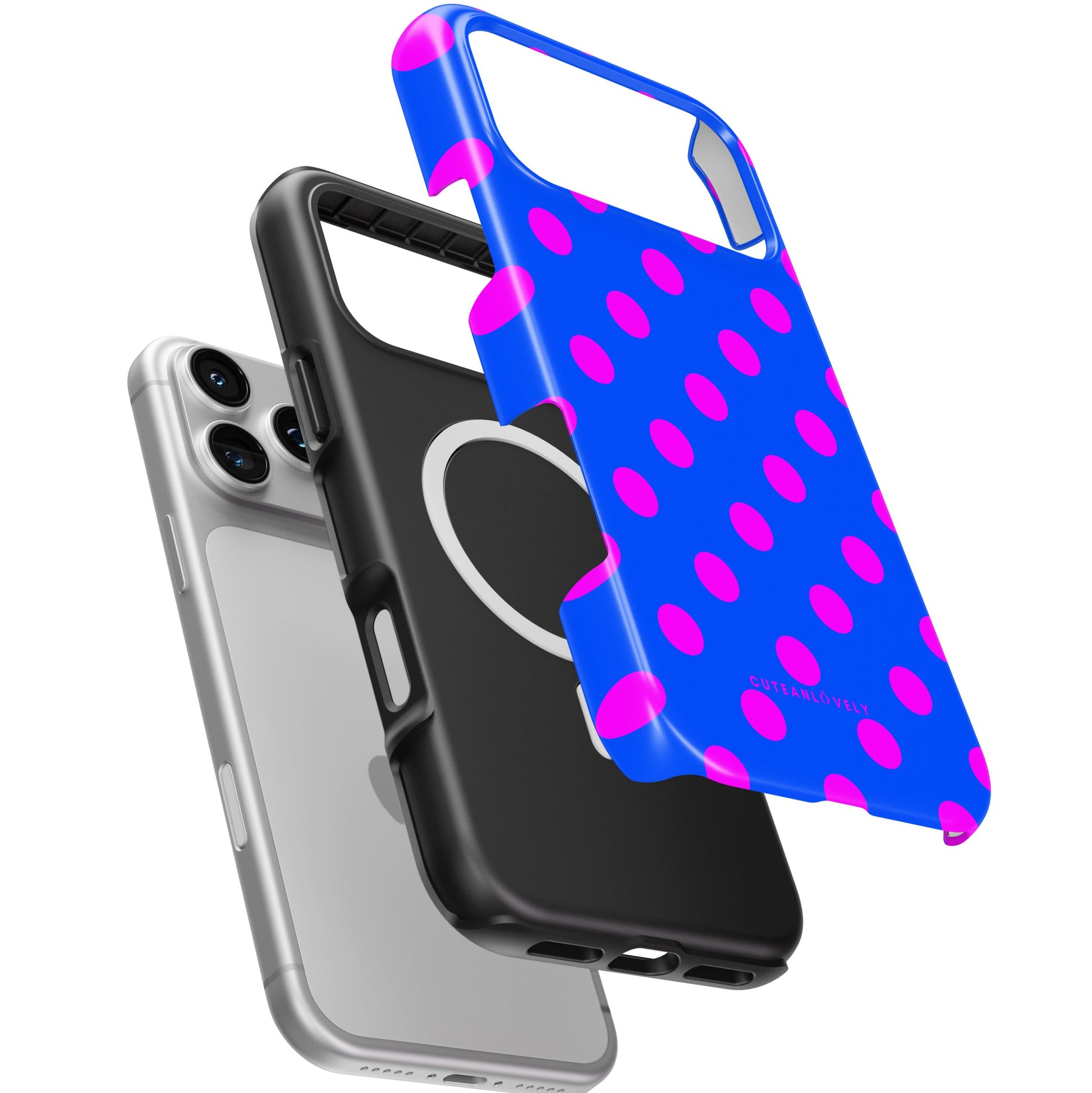 CUTEANLOVELY - Dreamy Polka Dot MagSafe iPhone Case