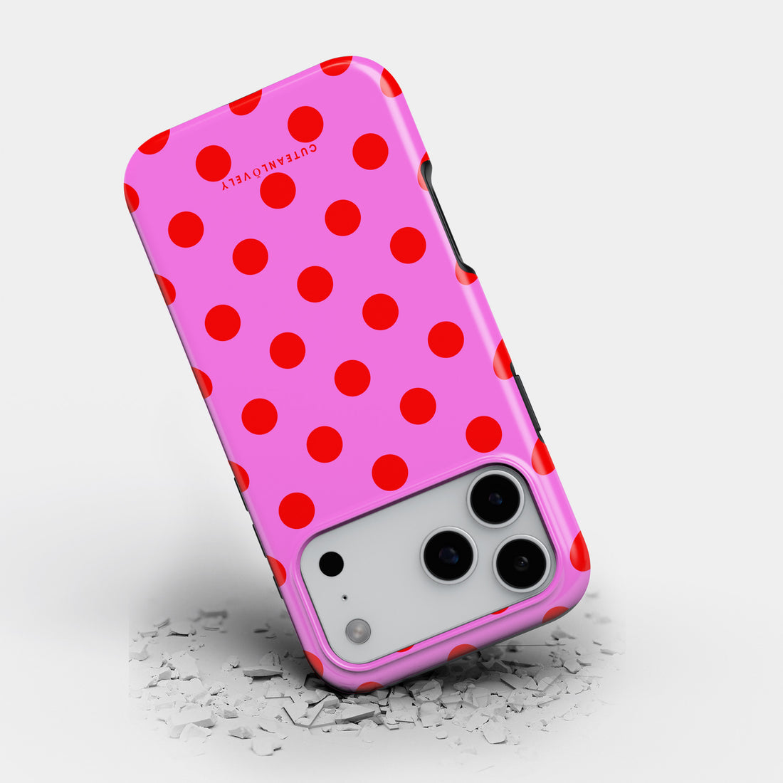 CUTEANLOVELY - Pinka Polka Dot MagSafe iPhone Case