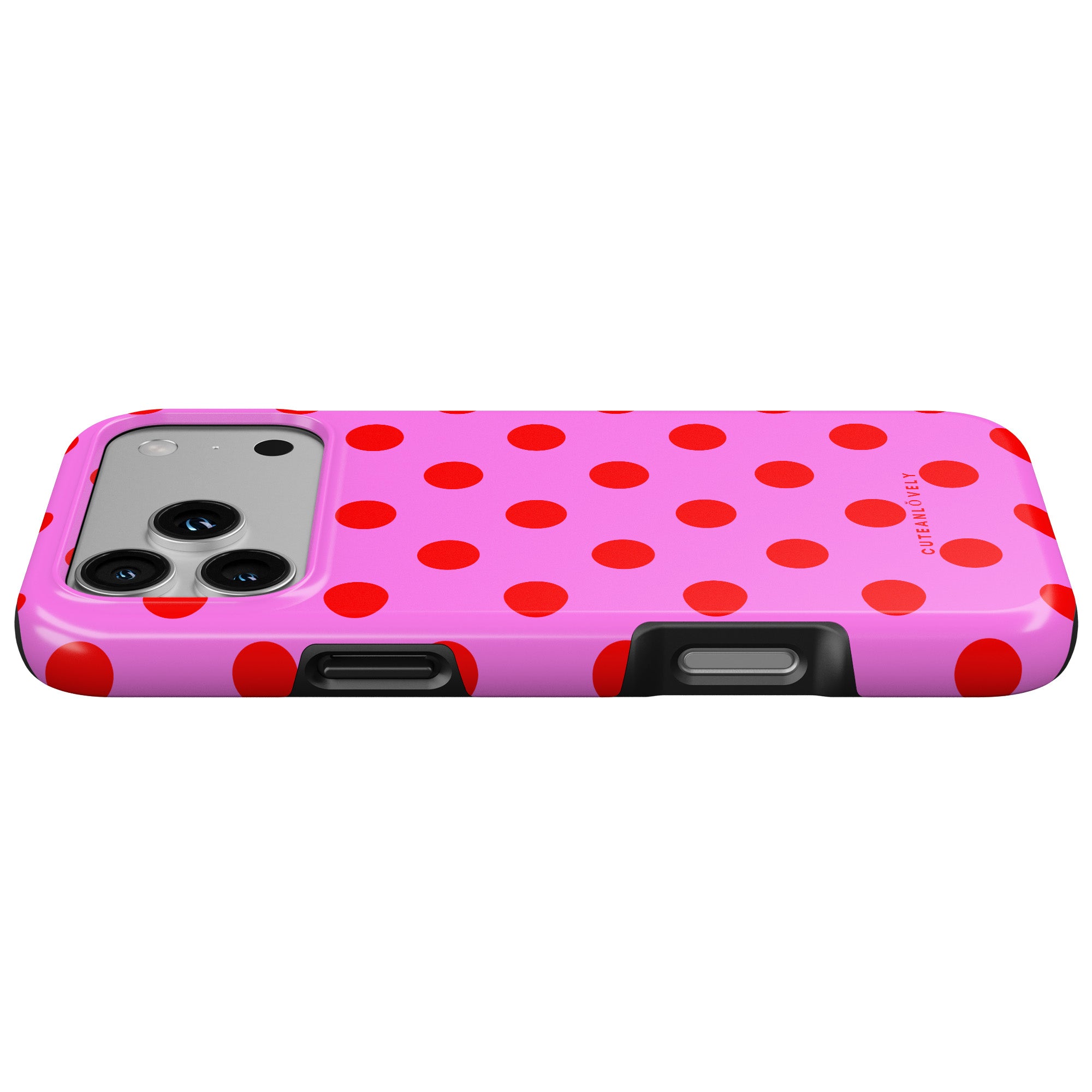 CUTEANLOVELY - Pinka Polka Dot MagSafe iPhone Case