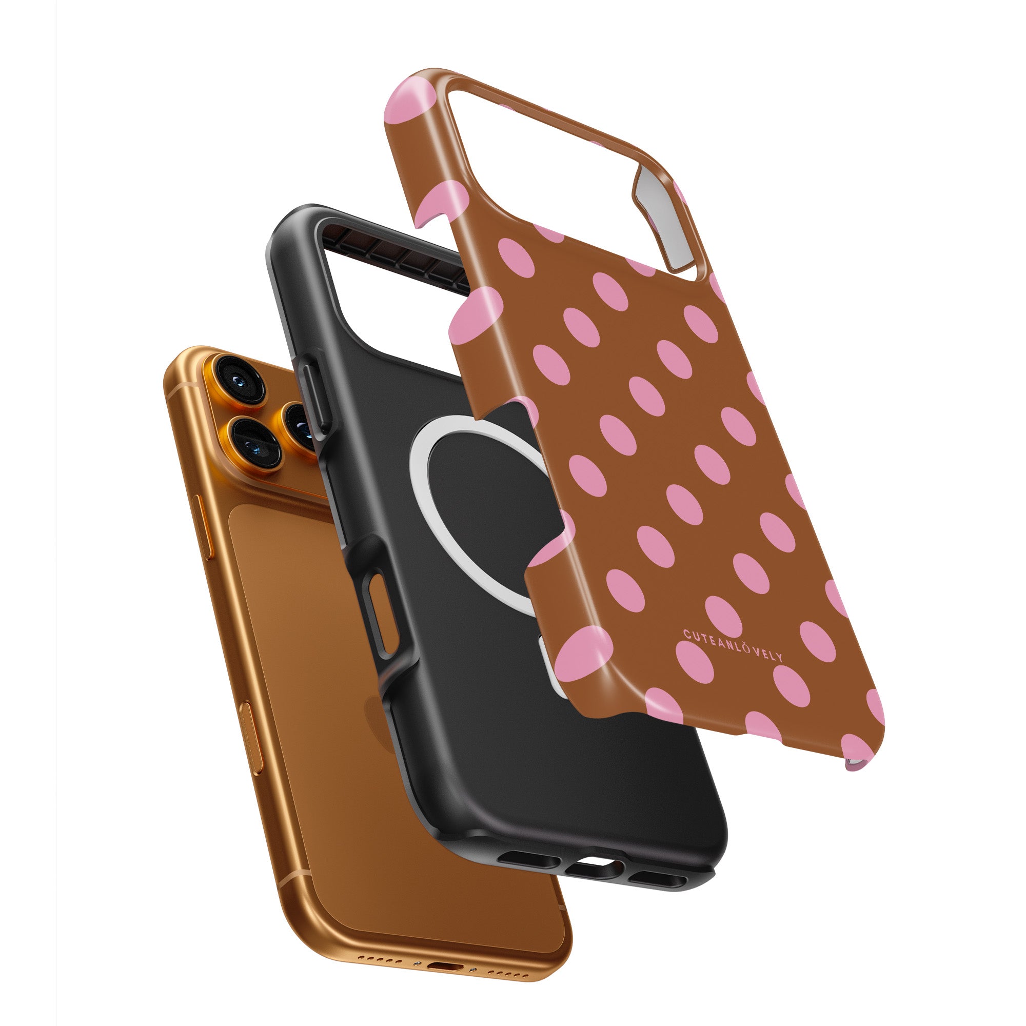 CUTEANLOVELY - Speckle Polka Dot MagSafe iPhone Case
